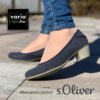 s.Oliver női félcipő kényelmes, középmagas sarokkal, 5-22301-28-805, kék