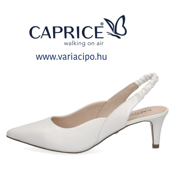 Caprice bőr szandálcipő , 9-29600-28-139 fehér