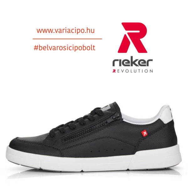 Rieker Revolution férfi sneaker 07104-00, fekete