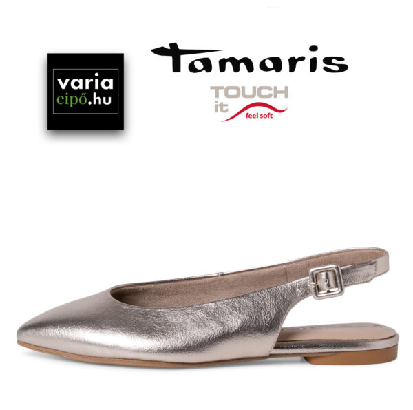 Tamaris lapos sarkú szandálcipő, 1-29404-28-909-light-gold