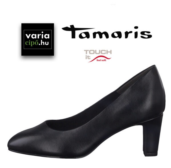 Tamaris női alkalmi cipő, fekete, 1-22419-020-black