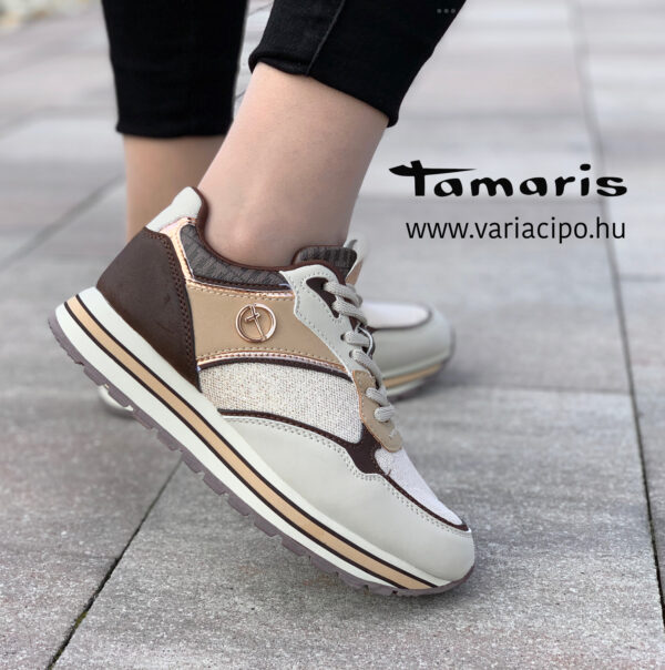 Tamaris sportos utcai cipő, 1-23706-29-389-chocolate