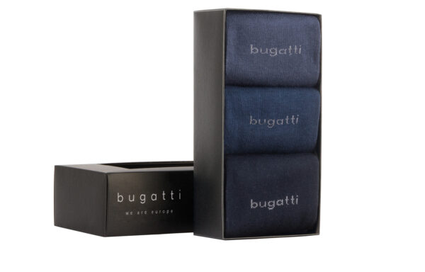Bugatti zokni dobozban, 6803X-545-navy mix
