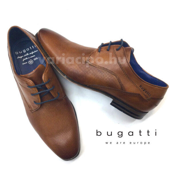 Bugatti barna alkalmi félcipő, 311-A3103-4100 6300 cognac