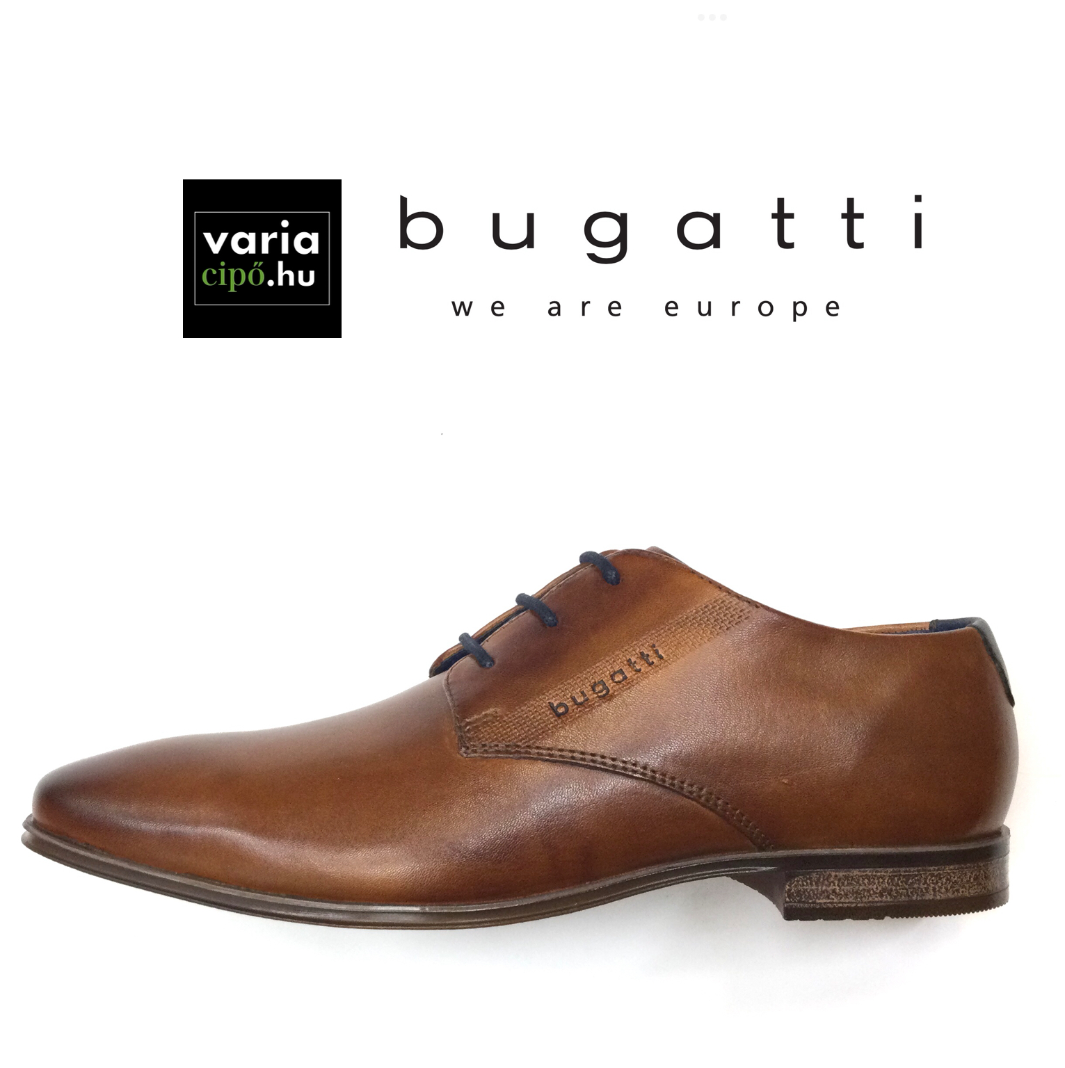 Bugatti férfi alkalmi cipő, 311-A3110-4100-6300-cognac