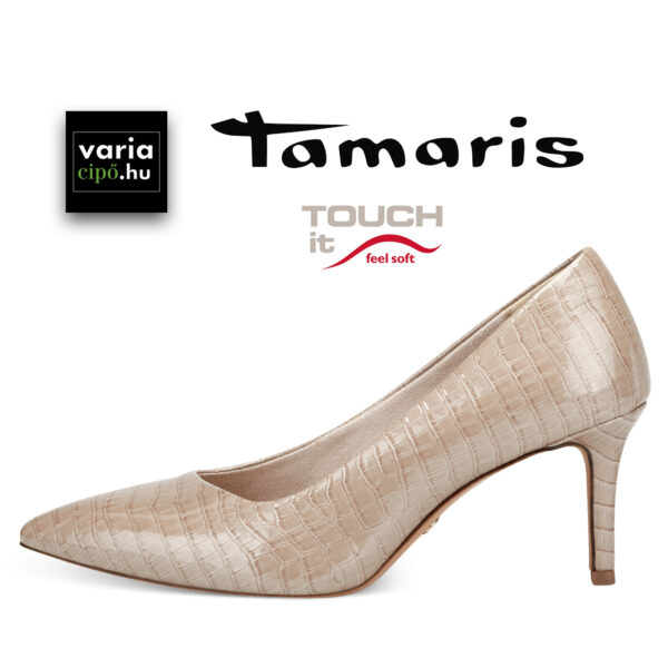 Tamaris női alkalmi cipő, 1-22421-20-464-shell-croco
