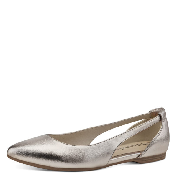 Tamaris balerina cipő, 1-22112-20 909 light gold