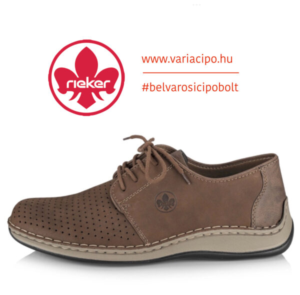 Barna Rieker férfi cipő, 05226-24 brown
