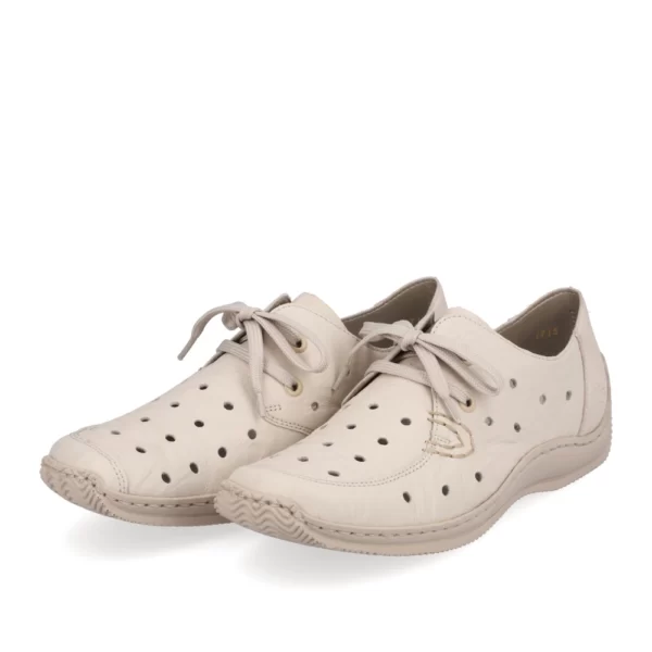 Bézs Rieker fűzős cipő, L1715-60 beige
