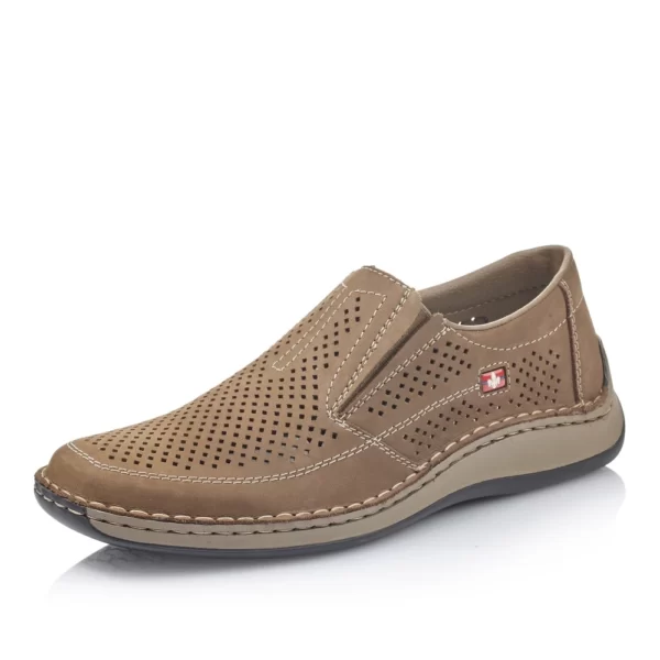 Rieker férfi kényelmi cipő, 05277-64 brown