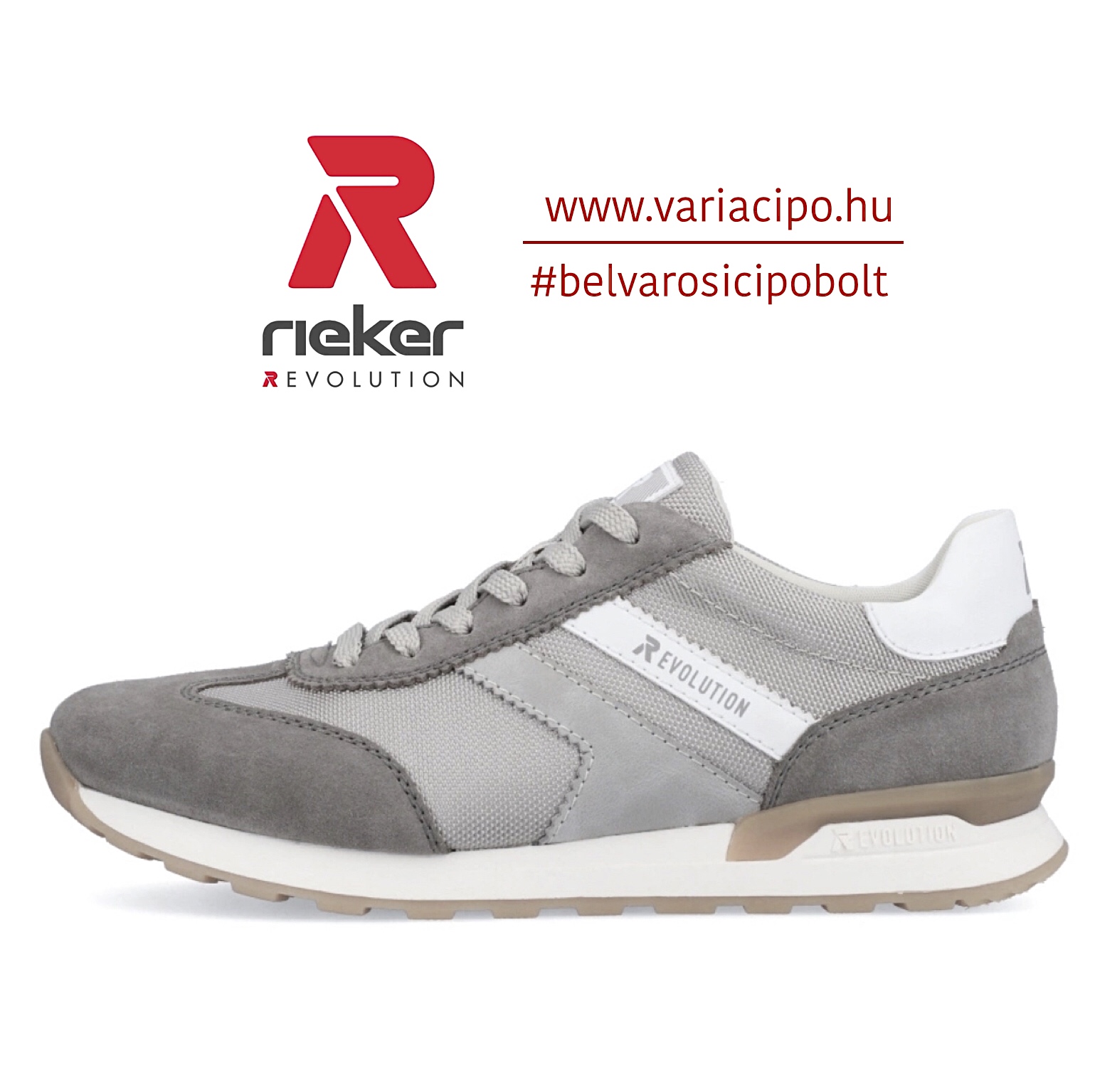 Rieker R-Evolution férfi sneaker, U0301-60-grey
