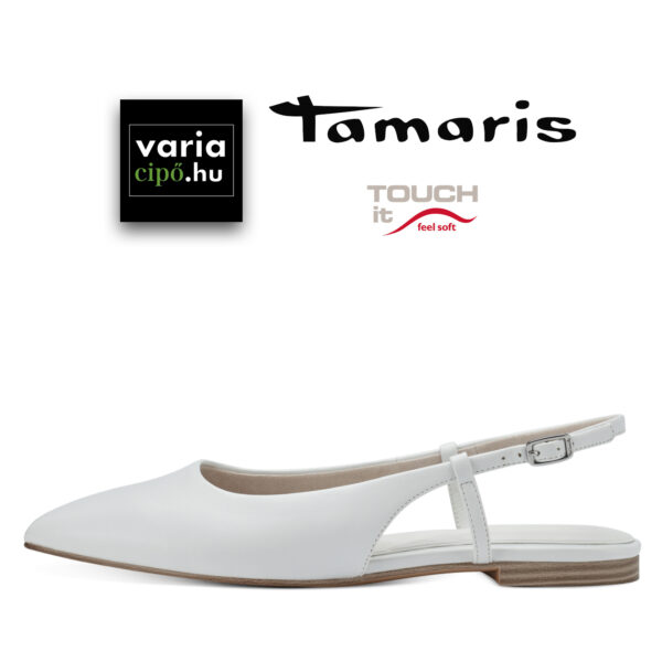 Fehér Tamaris szandálcipő, 1-29402-20 140 white matt