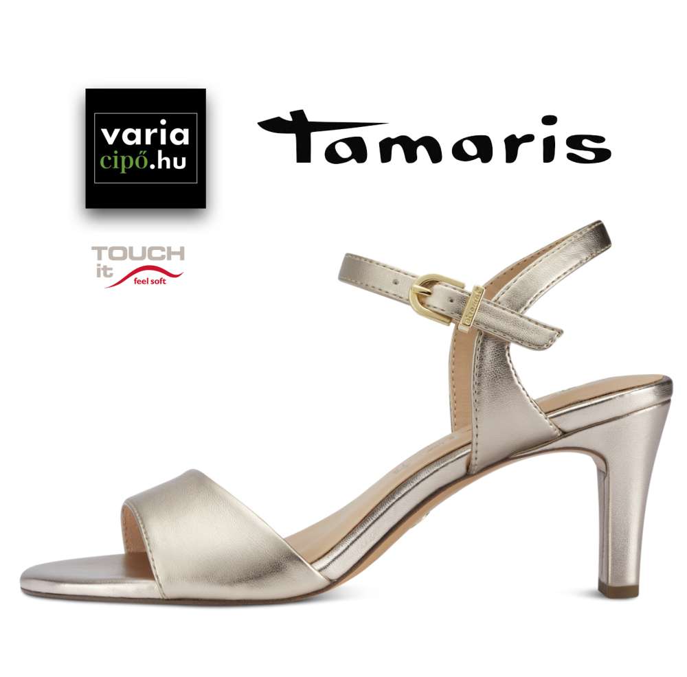 Arany Tamaris alkalmi szandál, 1-28008-20 909 light gold