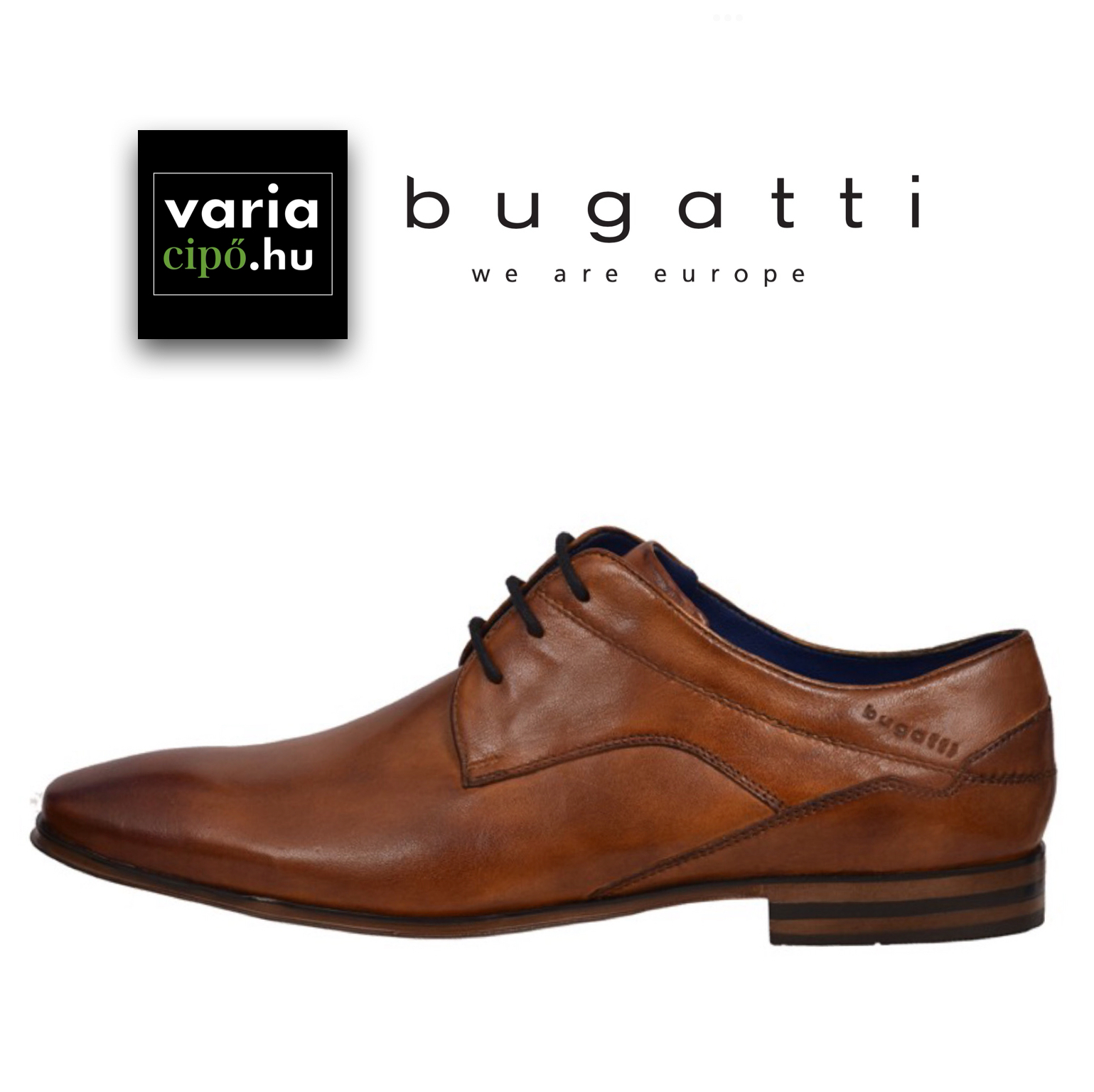 Bugatti barna alkalmi cipő, 311-42017-4100 6300 cognac