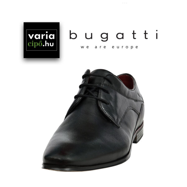 Bugatti fekete alkalmi cipő, 311-42017-4000 1000 black