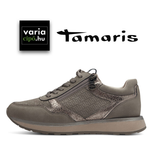 Tamaris sneaker drapp, 1-23603-41 324 pepper