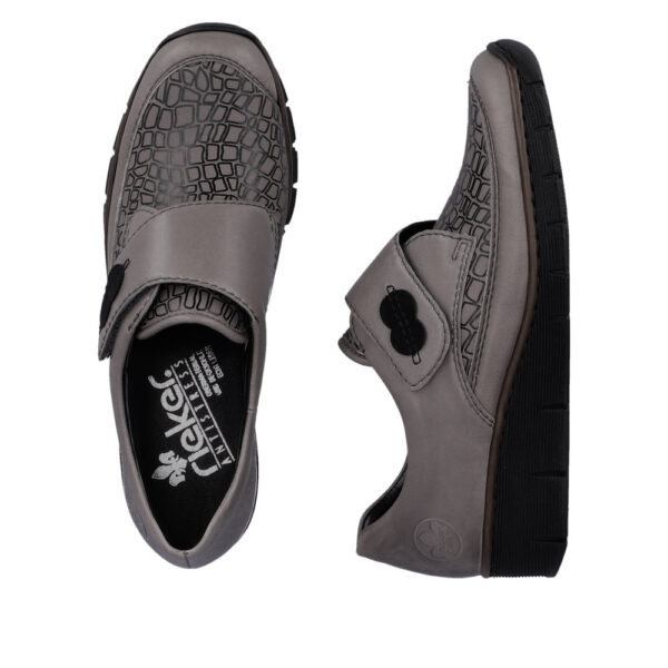 Szürke Rieker kényelmi cipő, 537c0-42 grey