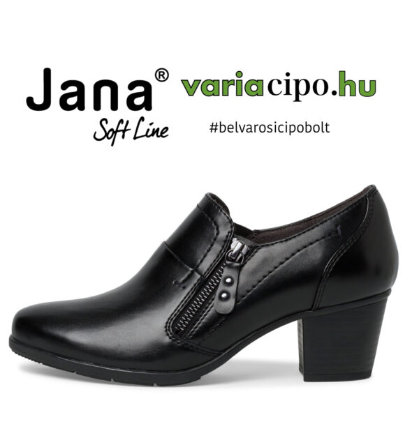 Jana klasszikus női félcipő, 8-24469-41 001 black 