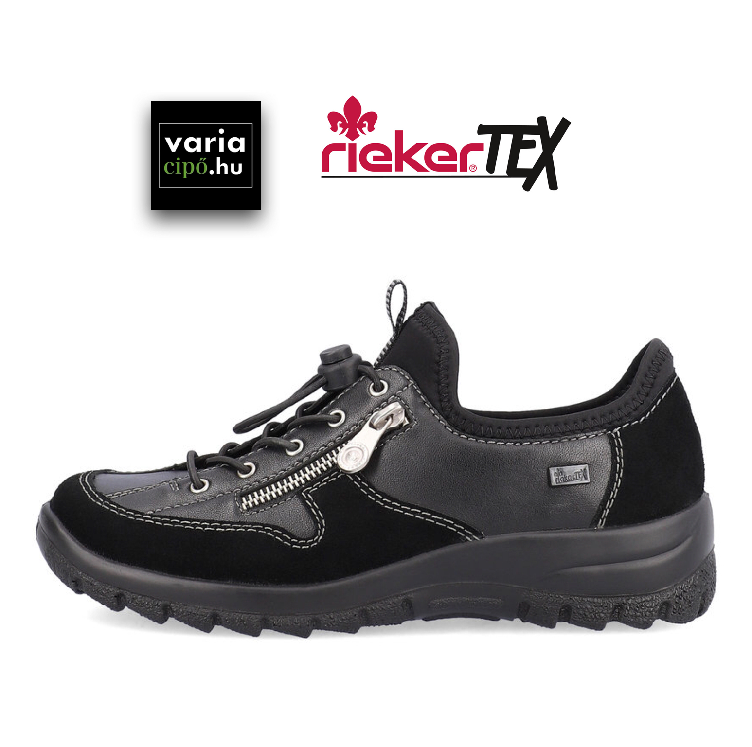 Sportos Rieker tex cipő, L7157-00 black