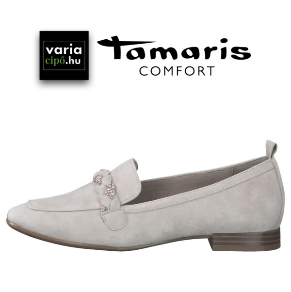 Tamaris Comfort világos loafer, 8-84200-20 341 taupe