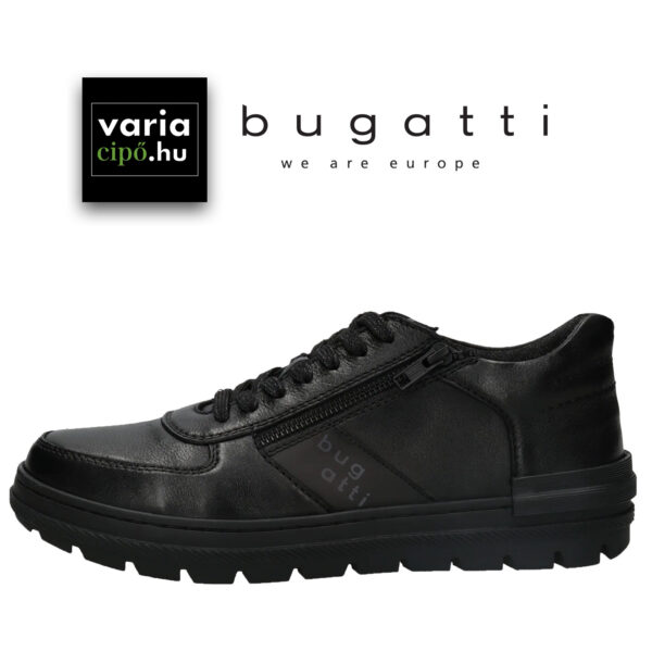 Bugatti bőr utcai cipő, 321-AH701-1000 1000 black