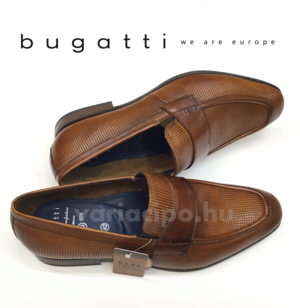 Bugatti belebújós alkalmi cipő, 311-AJ560-1000 6300-cognac