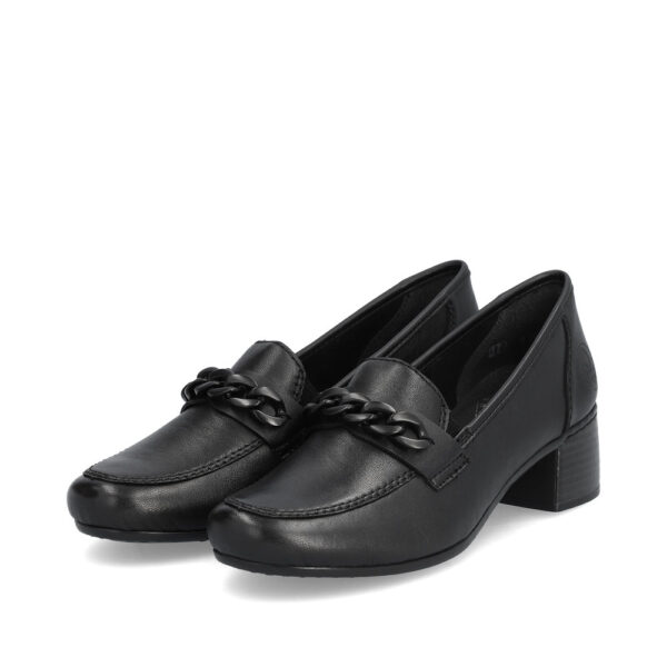 Fekete Rieker női félcipő, 41660-00 black