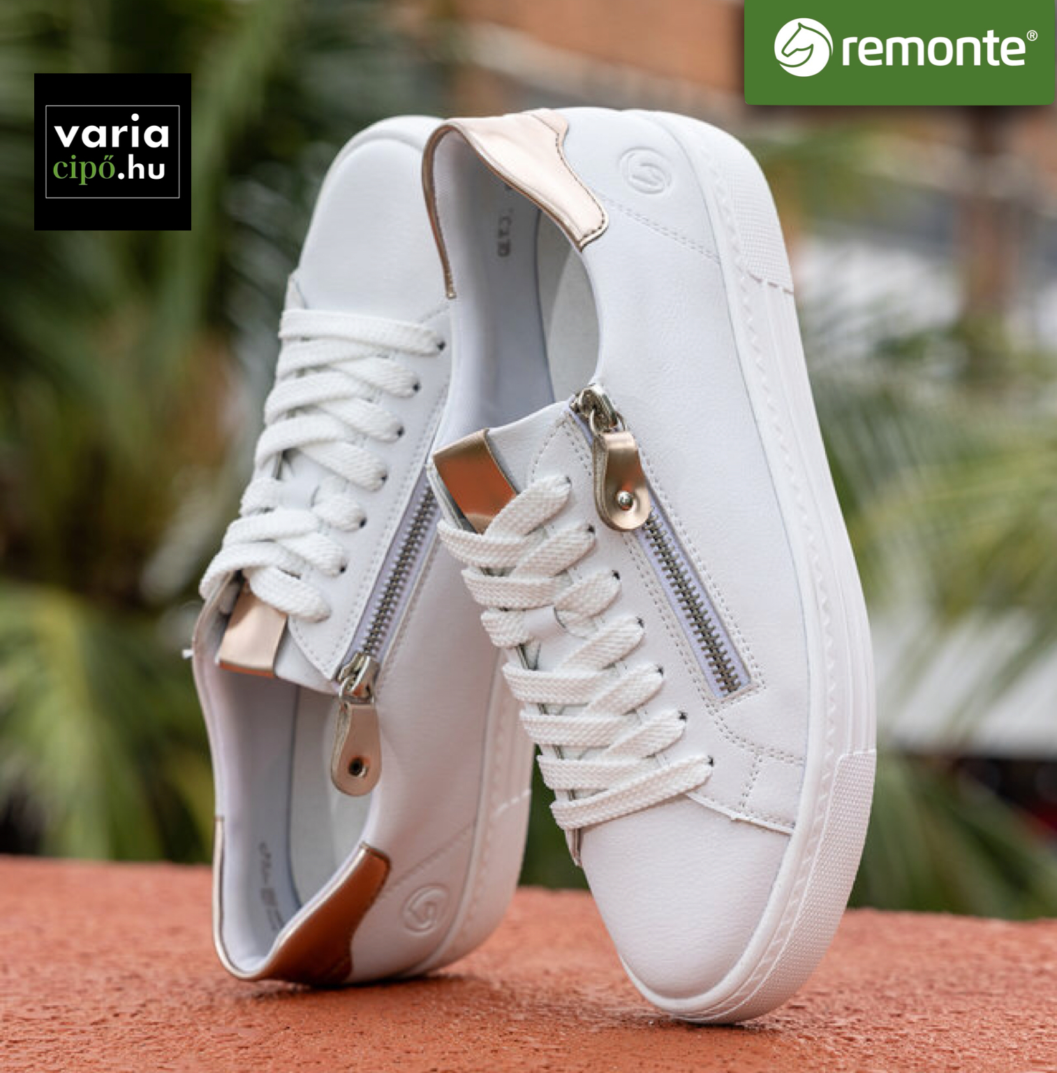 Fehér Remonte sneaker, D0903-81 white