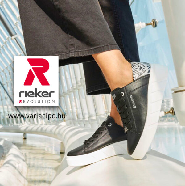 Rieker R-Evolution fekete sportcipő, W0502-02 black