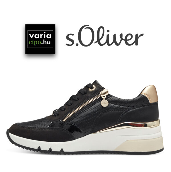 S.Oliver női sportcipő fekete, 5-23608-42 001 black
