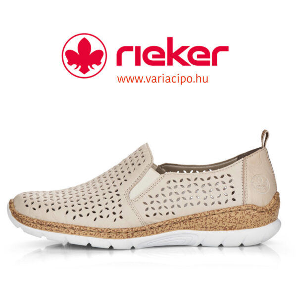 Bézs Rieker nyári cipő, N4251-60 beige