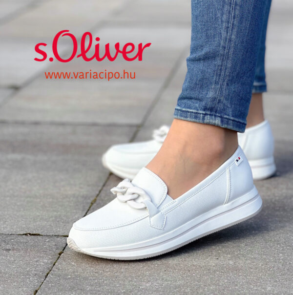 Fehér S.Oliver női cipő, 5-24723-42 100 white