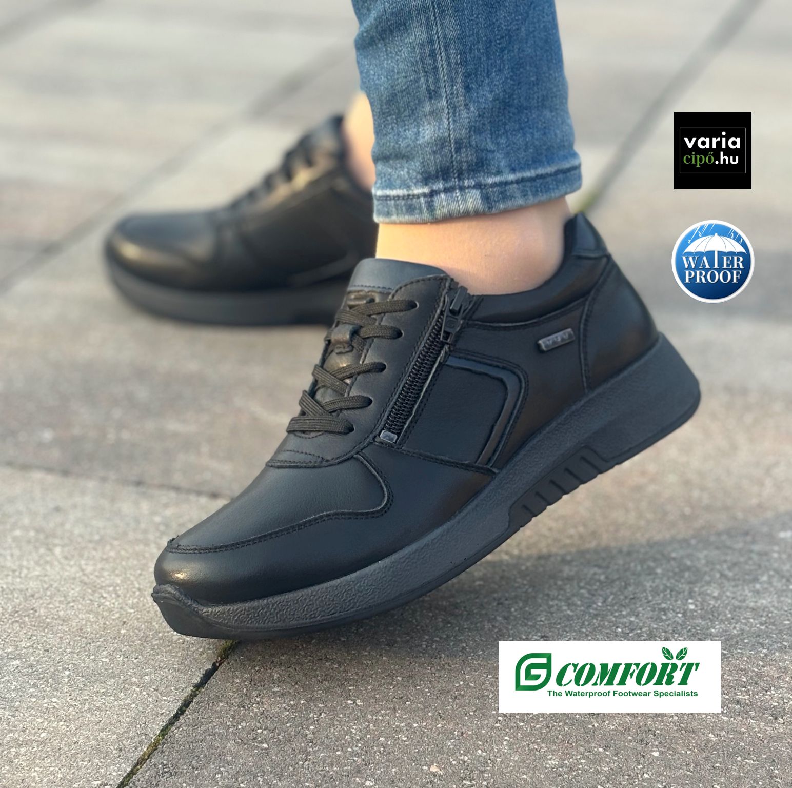 G-Comfort fűzős félcipő, 5188-1-S black