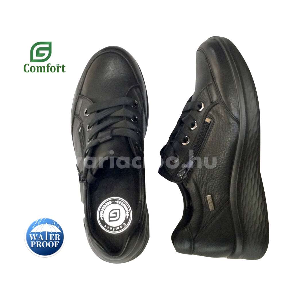 Fekete G-Comfort félcipő, P-811-S black