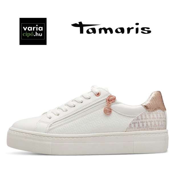 Fehér Tamaris sportcipő, 1-23313-41 119 white/rosegold