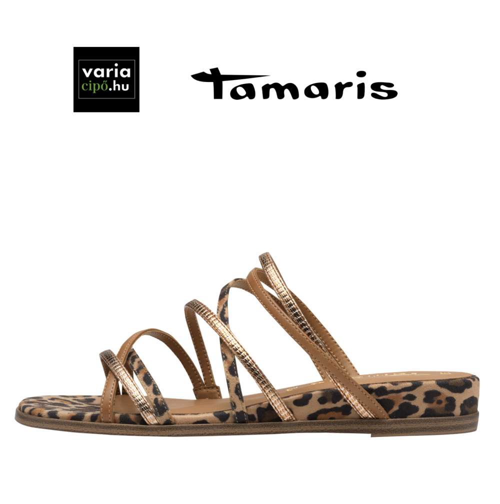 Tamaris papucs leopárd minával, 1-27122-44 329 leopard comb