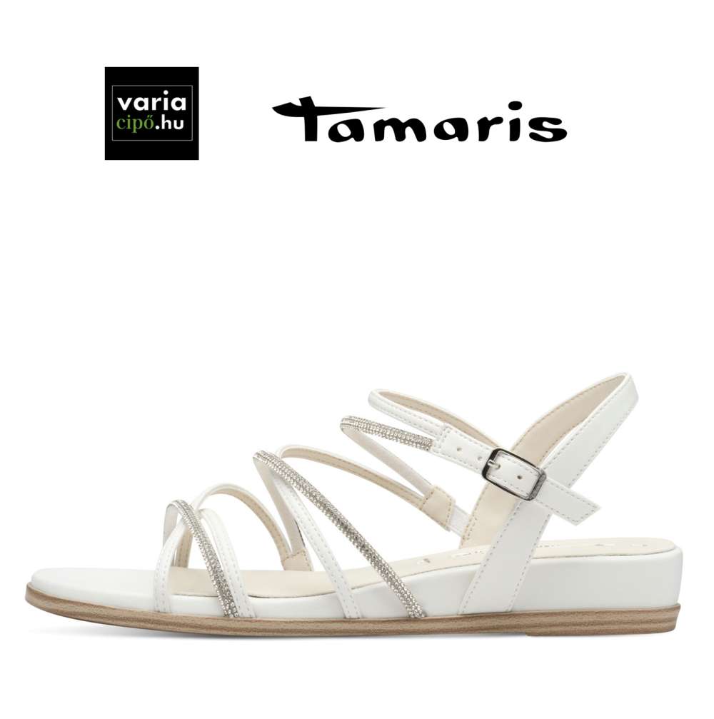 Tamaris fehér szandál, 1-28103-42 100 white