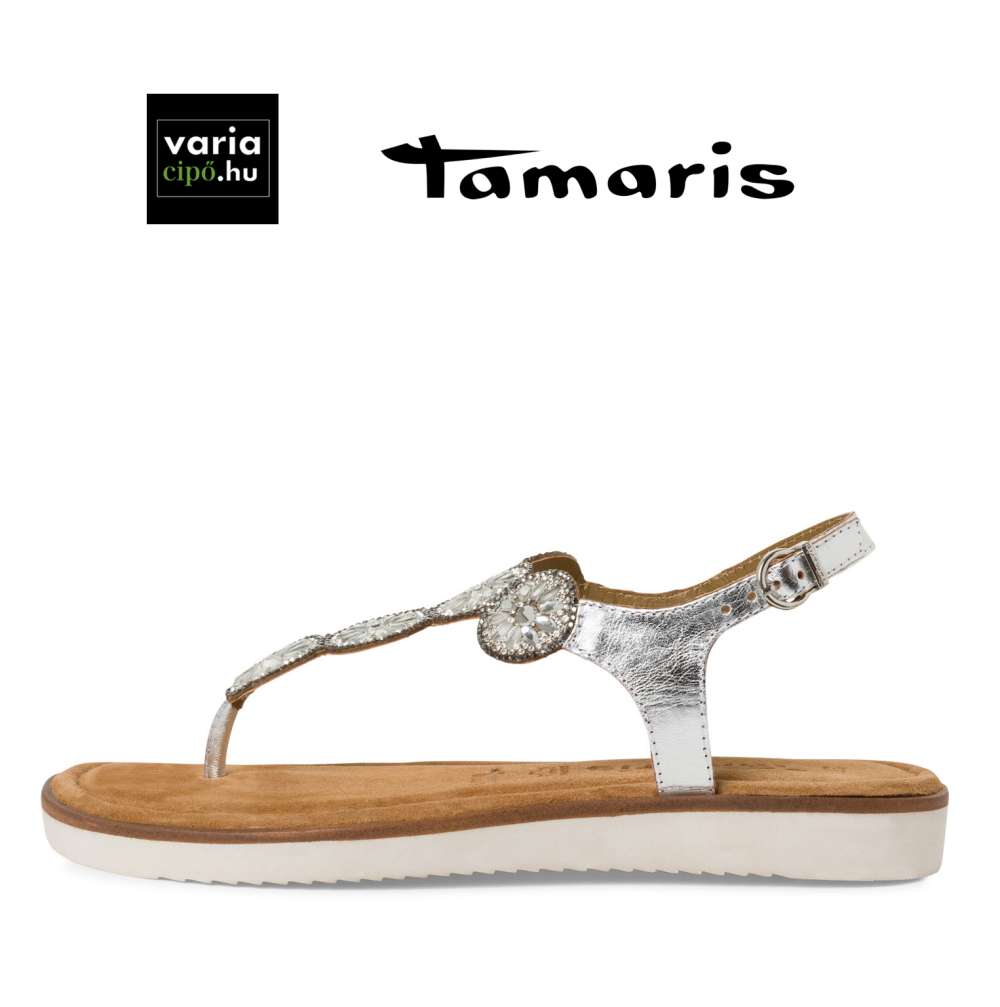 Tamaris ujjközes szandál, 1-28602-42 941 silver
