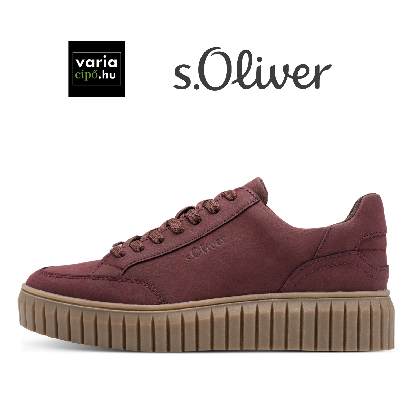 Bordó S.Oliver sneaker, 5-23645-41 549 bordeaux
