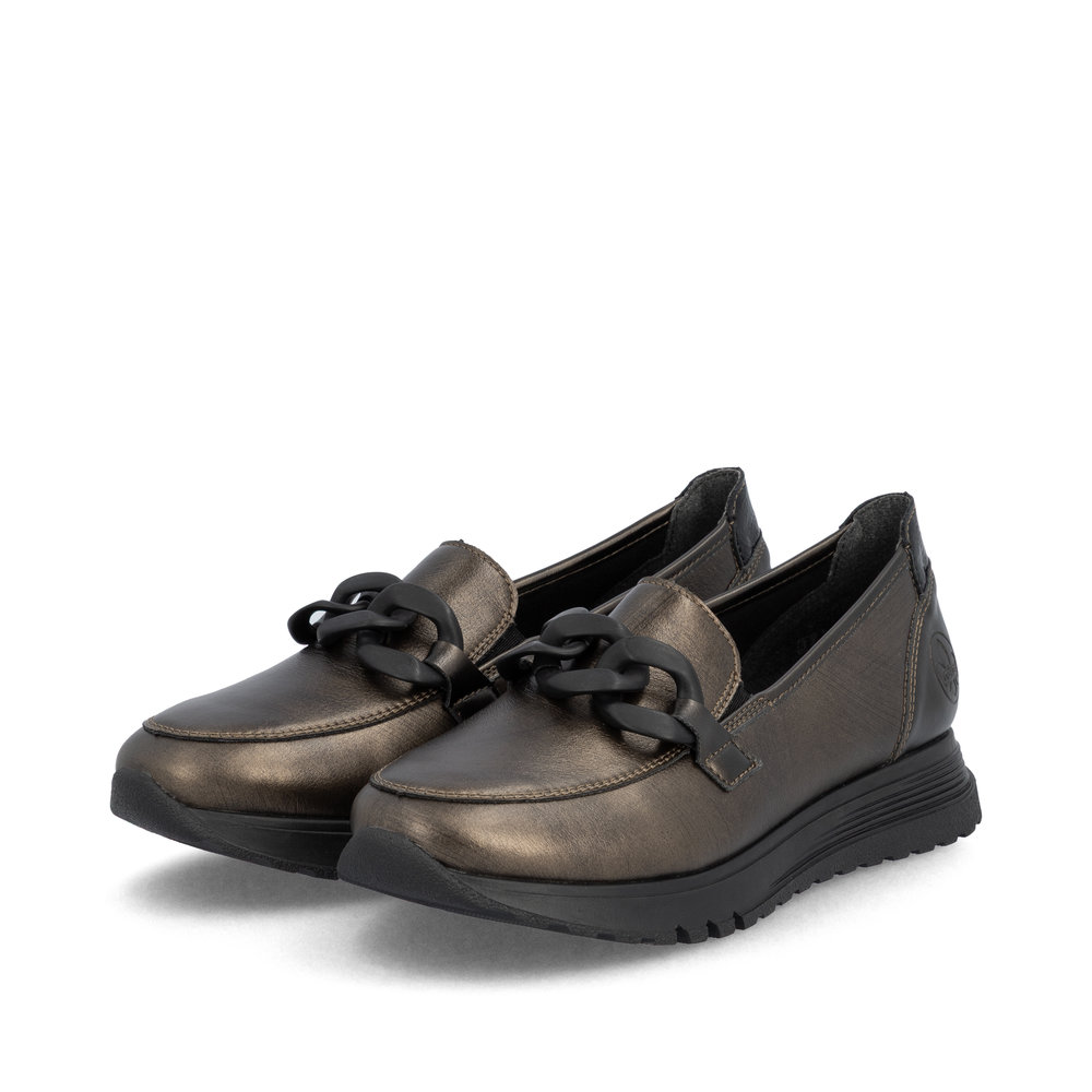 Rieker bronz félcipő, 49051-25 brown