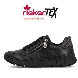 RIEKER TEX fekete félcipő