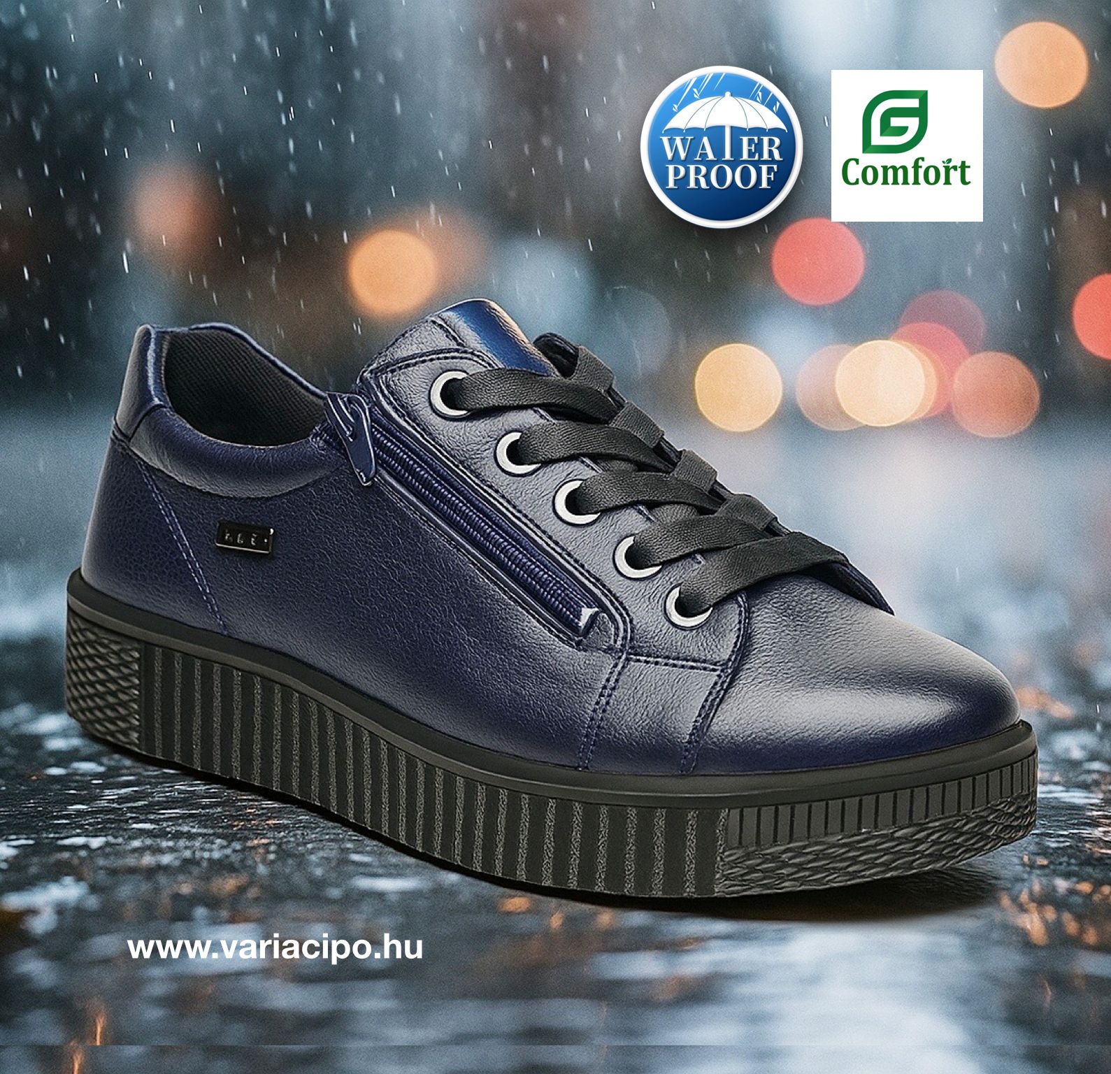 Kék G-Comfort vízálló sneaker, P-912L navy
