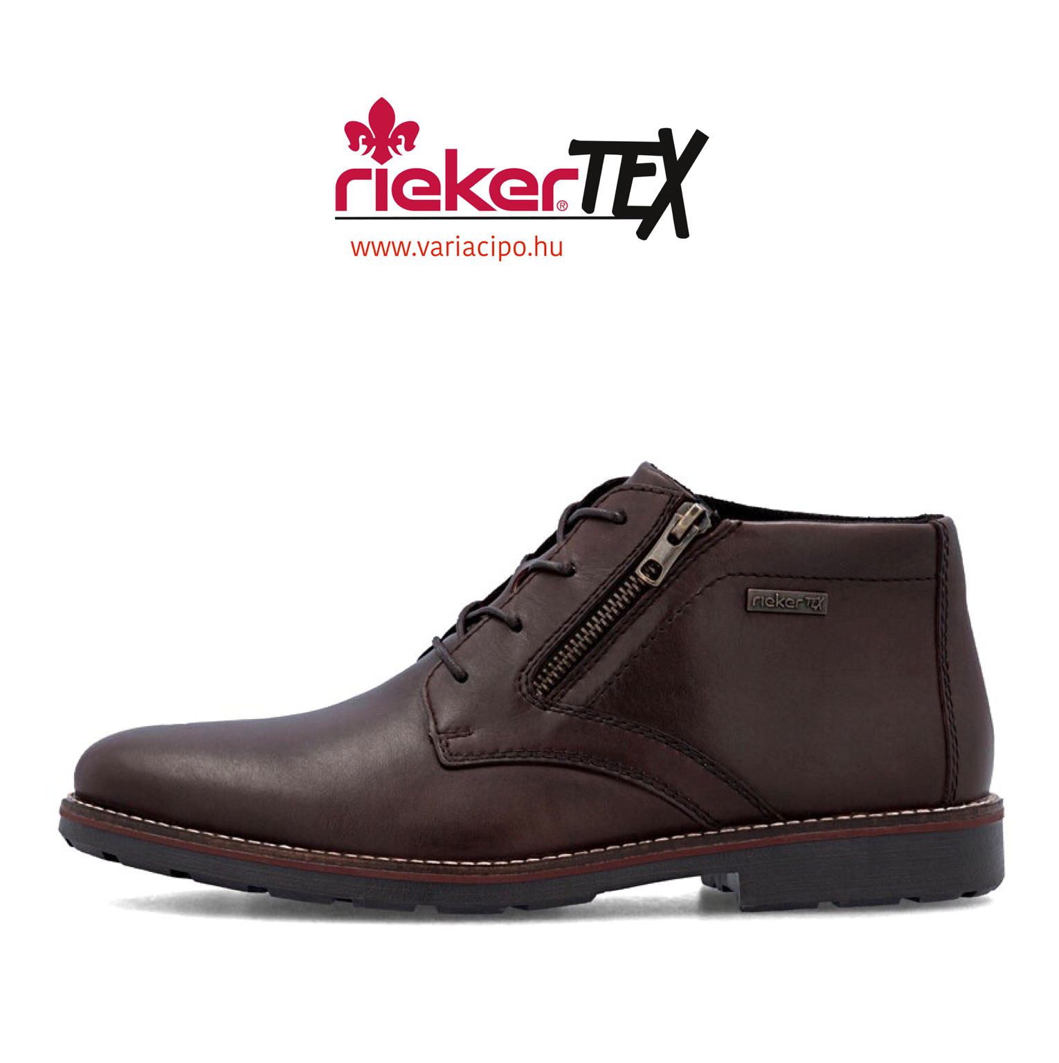 Sötétbarna Rieker férfi bokacipő, 15324-25 brown