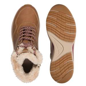 TAMARIS bundás bakancs barna