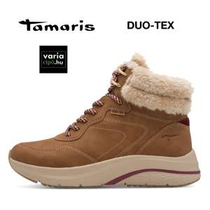 TAMARIS bundás bakancs barna