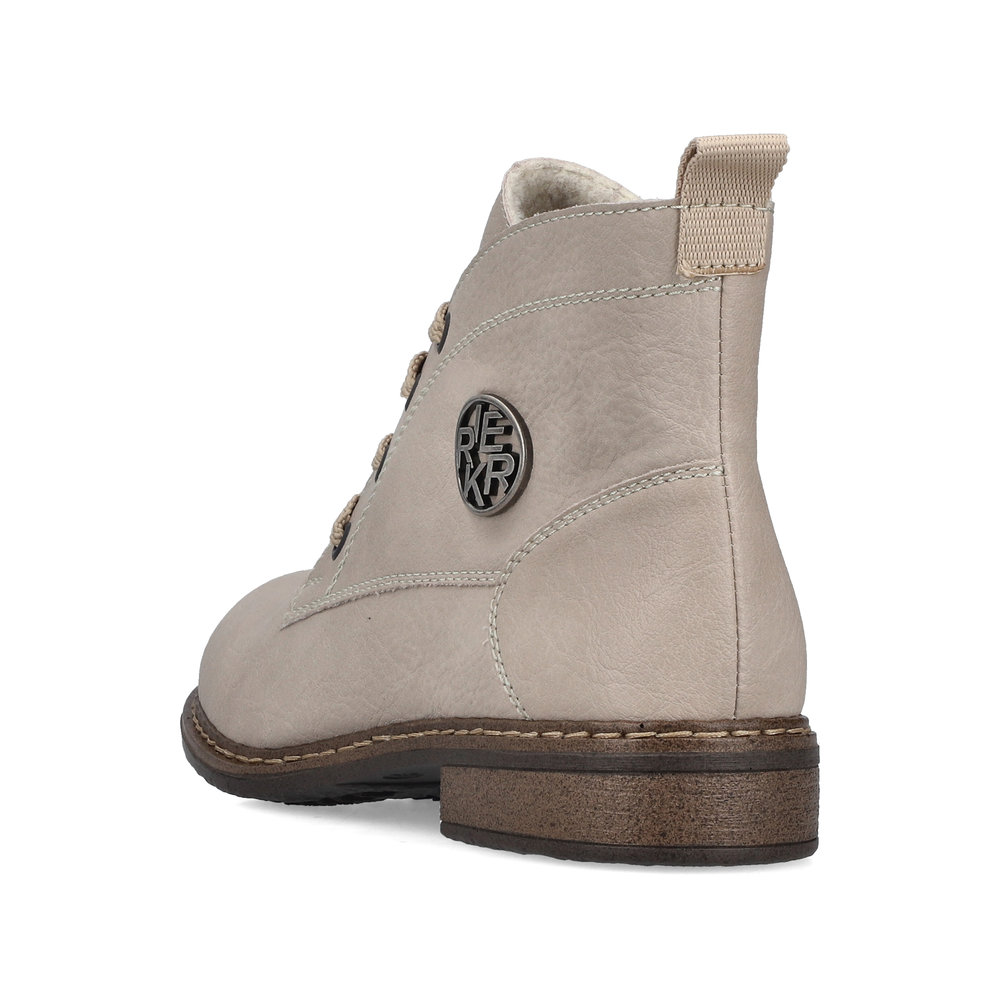 RIEKER bézs bokacipő - Image 4