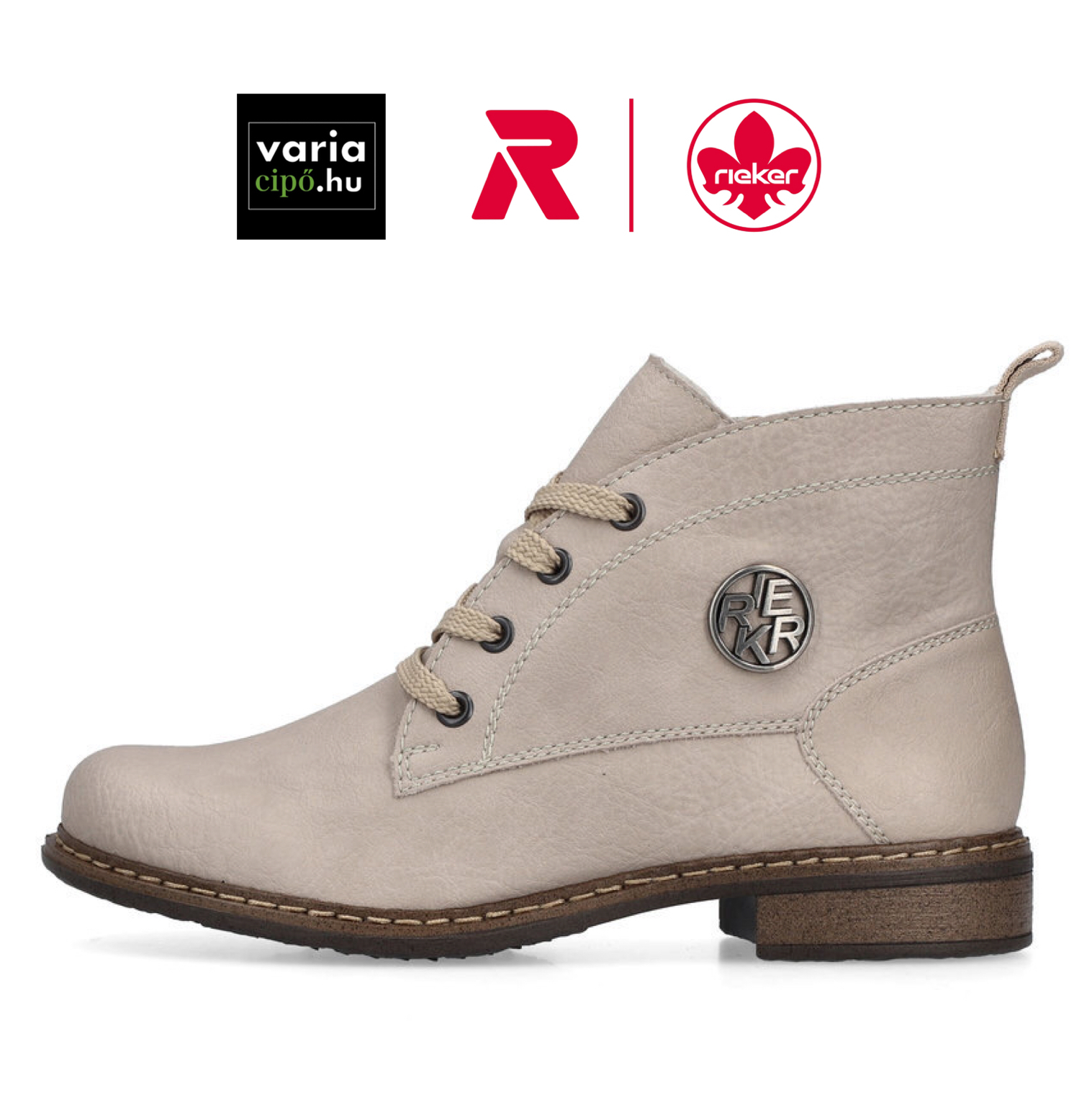 Rieker bézs bokacipő, 71205-62 beige