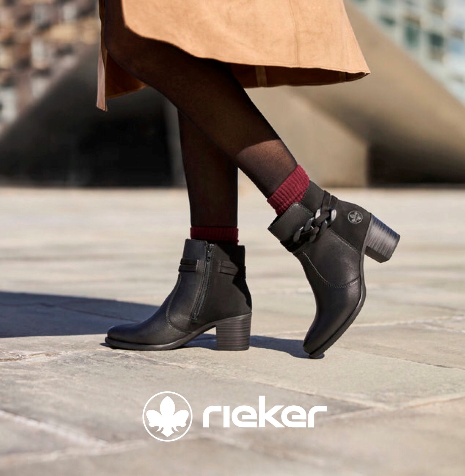 Rieker elegáns bokacsizma, Y2066-00 black