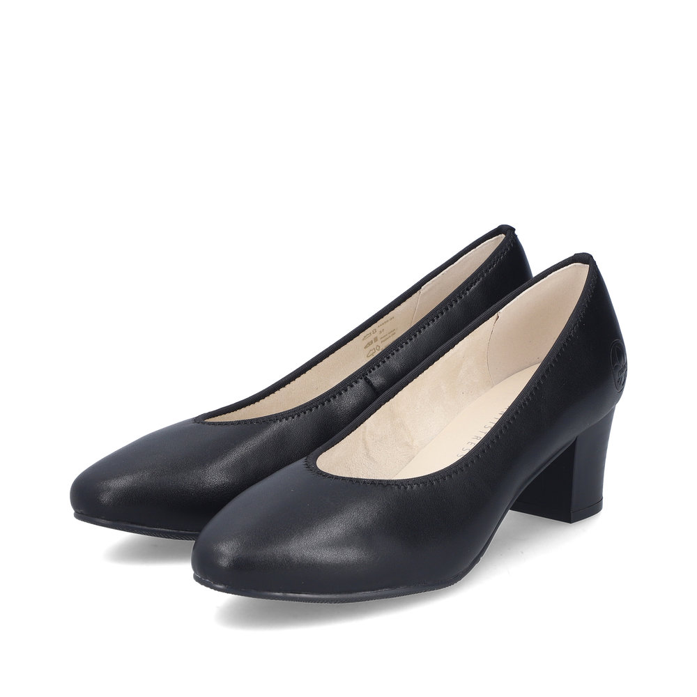 Rieker fekete női alkalmi cipő, 44650-04 black