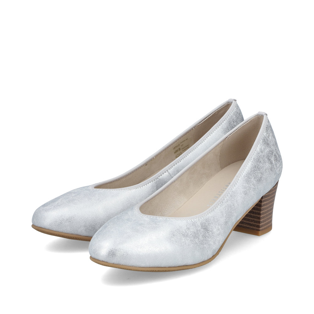 Rieker ezüst alkalmi pumps, 44650-90 silver